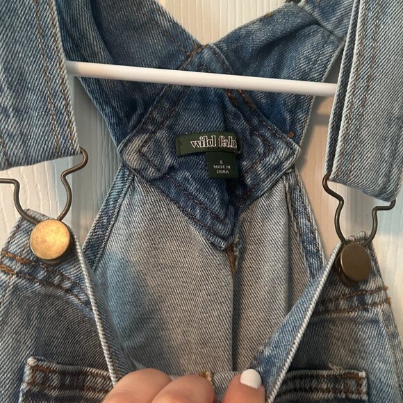WILD FABLE Denim Overalls - Picture 2 of 5